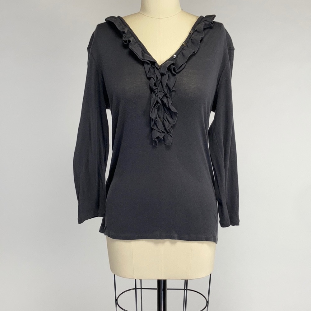 J Crew Grey Long Sleeve Top